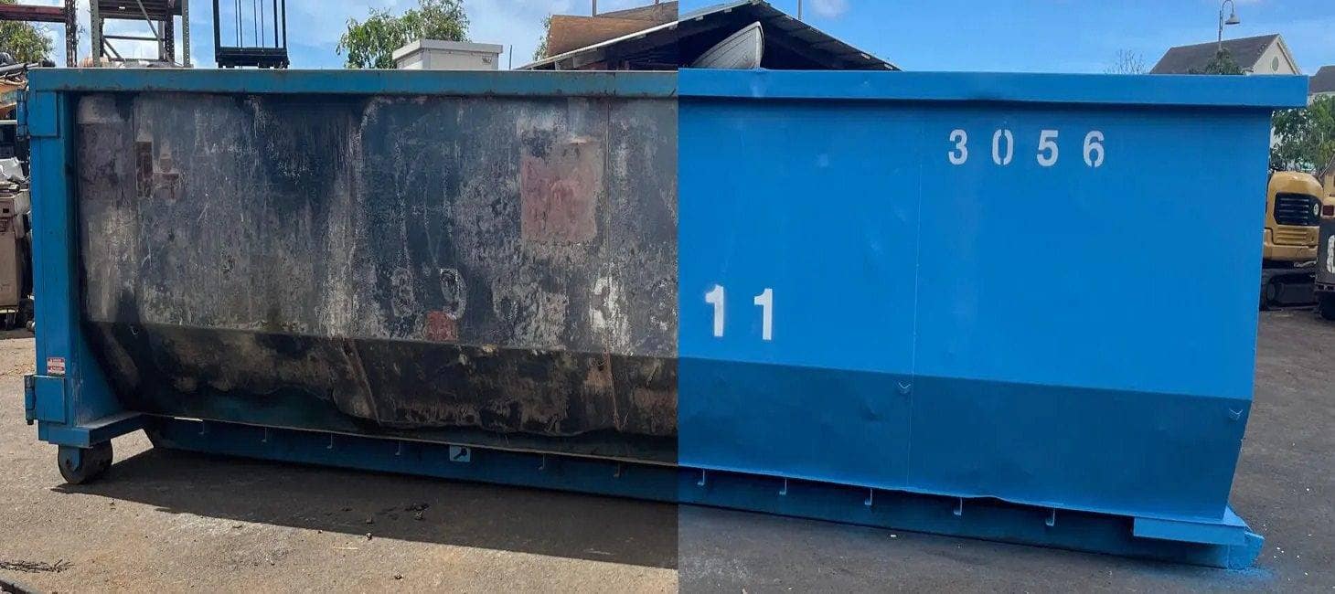 Dumpster Bin Repair and Refurbishing on Oahu